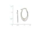 FJC Finejewelers 14k White Gold Polished Hoop Earrings