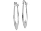 FJC Finejewelers 14k White Gold Polished Hoop Earrings