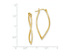 FJC Finejewelers 14k Yellow Gold Polished Fancy Hoop Earrings