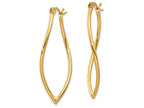 FJC Finejewelers 14k Yellow Gold Polished Fancy Hoop Earrings