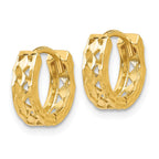 FJC Finejewelers 14k Hinged Hoop Earrings 4.00 mm x 8.00 mm