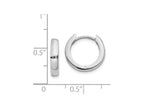 FJC Finejewelers 14k White Gold Hinged Hoop Earrings