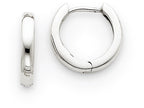 FJC Finejewelers 14k White Gold Hinged Hoop Earrings