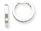 FJC Finejewelers 14k White Gold Hinged Hoop Earrings