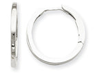 FJC Finejewelers 14k White Gold Hinged Hoop Earrings