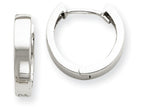 FJC Finejewelers 14k White Gold Hinged Hoop Earrings