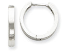 FJC Finejewelers 14k White Gold Hinged Hoop Earrings