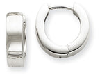 FJC Finejewelers 14k White Gold Hinged Hoop Earrings