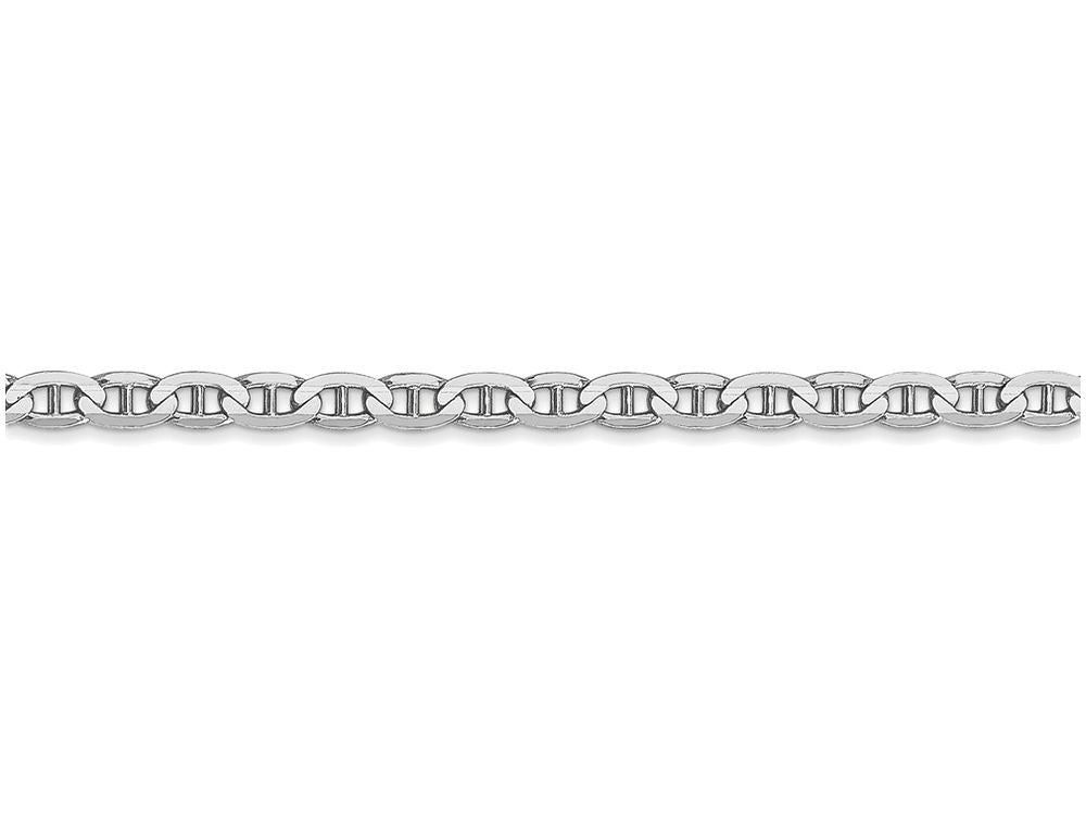FJC Finejewelers 20 Inch 14k White Gold 3mm Concave Anchor Chain Necklace