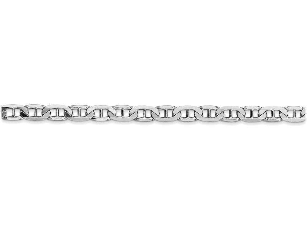 FJC Finejewelers 20 Inch 14k White Gold 3.75mm Concave Anchor Chain Necklace