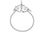 FJC Finejewelers 14k White Gold Heart Charm Holder