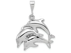 FJC Finejewelers 14k White Gold Dolphin Charm