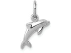 FJC Finejewelers 14k White Gold Dolphin Charm