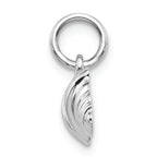 FJC Finejewelers 14k White Gold Barbell Charm
