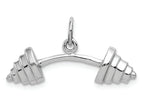 FJC Finejewelers 14k White Gold Barbell Charm