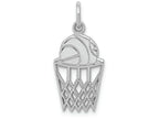 FJC Finejewelers 14k White Gold Basketball Charm