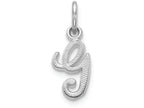 FJC Finejewelers 14k White Gold Casted Initial G Charm