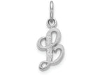 FJC Finejewelers 14k White Gold Casted Initial L Charm