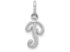 FJC Finejewelers 14k White Gold Casted Initial P Charm