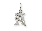 FJC Finejewelers 14k White Gold Bright-cut Initial A Charm