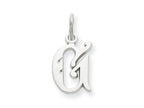 FJC Finejewelers 14k White Gold Bright-cut Initial G Charm