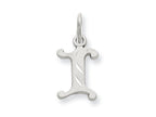 FJC Finejewelers 14k White Gold Bright-cut Initial I Charm