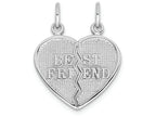 FJC Finejewelers 14k White Gold Best Friend Break-apart Charm