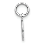 FJC Finejewelers 14k White Gold Small Polished Angel Charm