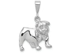 FJC Finejewelers 14k White Gold Bulldog Charm