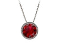 Wind and Fire January 8mm Crystal Birthstone Greek Key Necklace 18 Inches