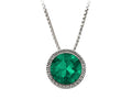 Wind and Fire May 8mm Crystal Birthstone Greek Key Necklace 18 Inches
