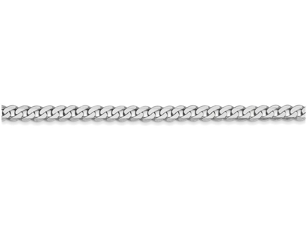 FJC Finejewelers 20 Inch 14k White Gold 2.9mm Flat Curb Chain Necklace