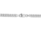 FJC Finejewelers 20 Inch 14k White Gold 3.9mm Flat Curb Chain Necklace