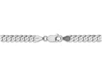 FJC Finejewelers 18 Inch 14k White Gold 4.75mm Flat Curb Chain Necklace