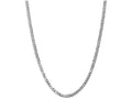 FJC Finejewelers 18 Inch 14k White Gold 4.75mm Flat Curb Chain Necklace