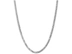 FJC Finejewelers 18 Inch 14k White Gold 4.75mm Flat Curb Chain Necklace