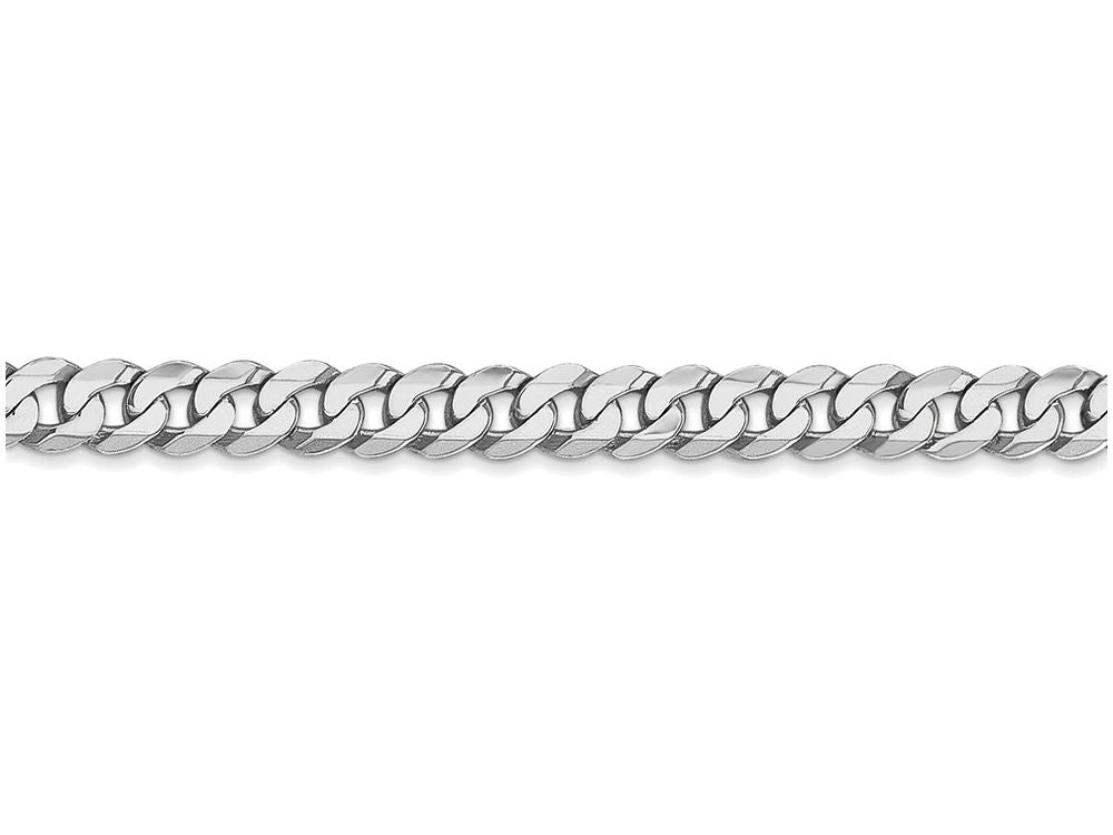 FJC Finejewelers 20 Inch 14k White Gold 4.5mm Flat Curb Chain Necklace