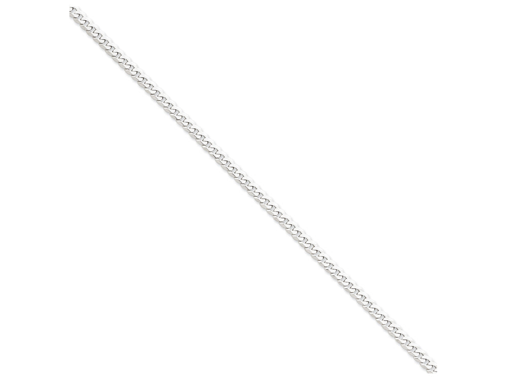 FJC Finejewelers 8 Inch 14k White Gold 4.5mm Flat Curb Chain Bracelet
