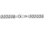 FJC Finejewelers 18 Inch 14k White Gold 5.2mm Flat Curb Chain Necklace