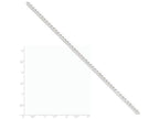 FJC Finejewelers 7 Inch 14k White Gold 5.2mm Flat Curb Chain Bracelet