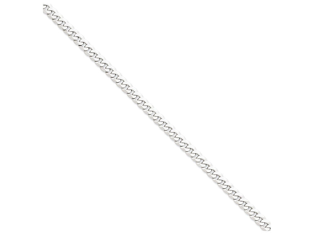 FJC Finejewelers 24 Inch 14k White Gold 6.1mm Flat Curb Chain Necklace