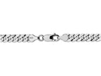 FJC Finejewelers 8 Inch 14k White Gold 6.1mm Flat Curb Chain Bracelet