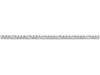 FJC Finejewelers 10 Inch 14k White Gold 2.4mm Flat Figaro Chain Ankle Bracelet
