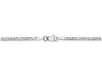 FJC Finejewelers 18 Inch 14k White Gold 2.4mm Flat Figaro Chain Necklace