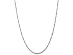 FJC Finejewelers 16 Inch 14k White Gold 2.75mm Flat Figaro Chain Necklace