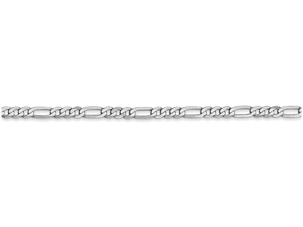 FJC Finejewelers 18 Inch 14k White Gold 2.75mm Flat Figaro Chain Necklace