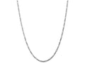 FJC Finejewelers 18 Inch 14k White Gold 2.75mm Flat Figaro Chain Necklace