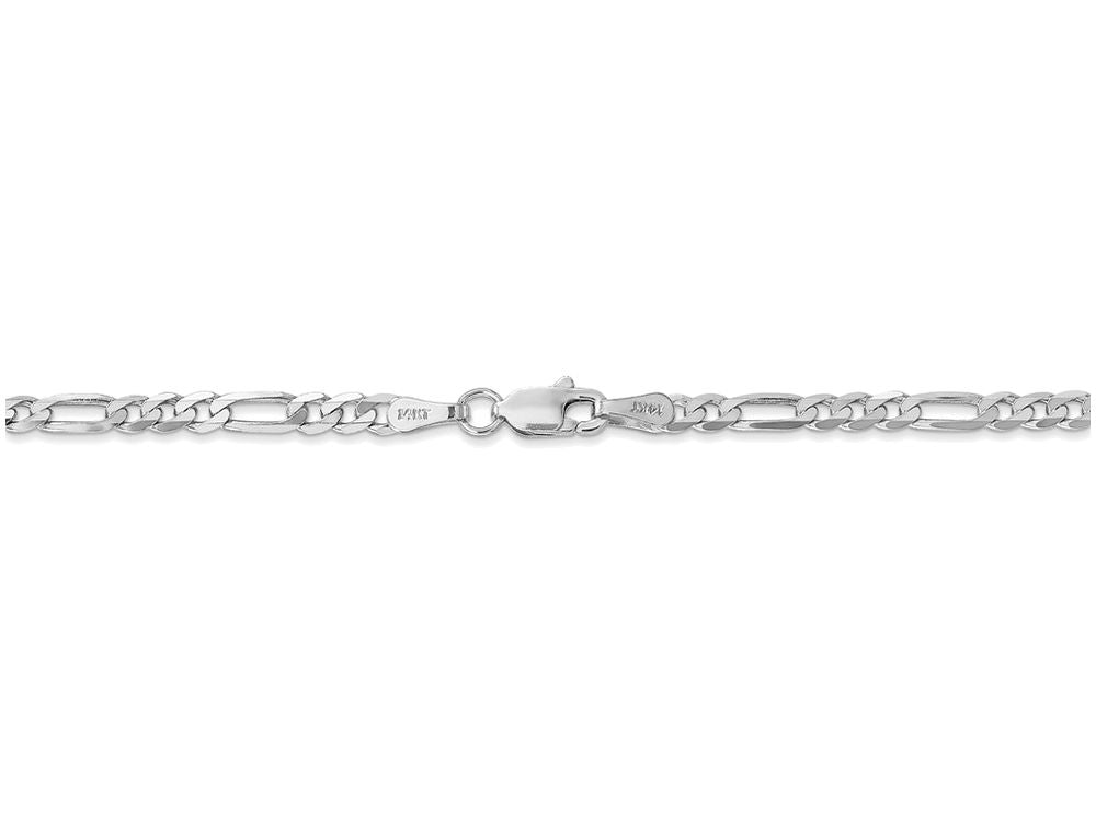 FJC Finejewelers 7 Inch 14k White Gold 3.0mm Figaro Chain Bracelet