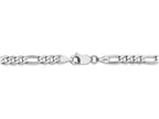 FJC Finejewelers 7 Inch 14k White Gold 4.0mm Flat Figaro Chain Bracelet