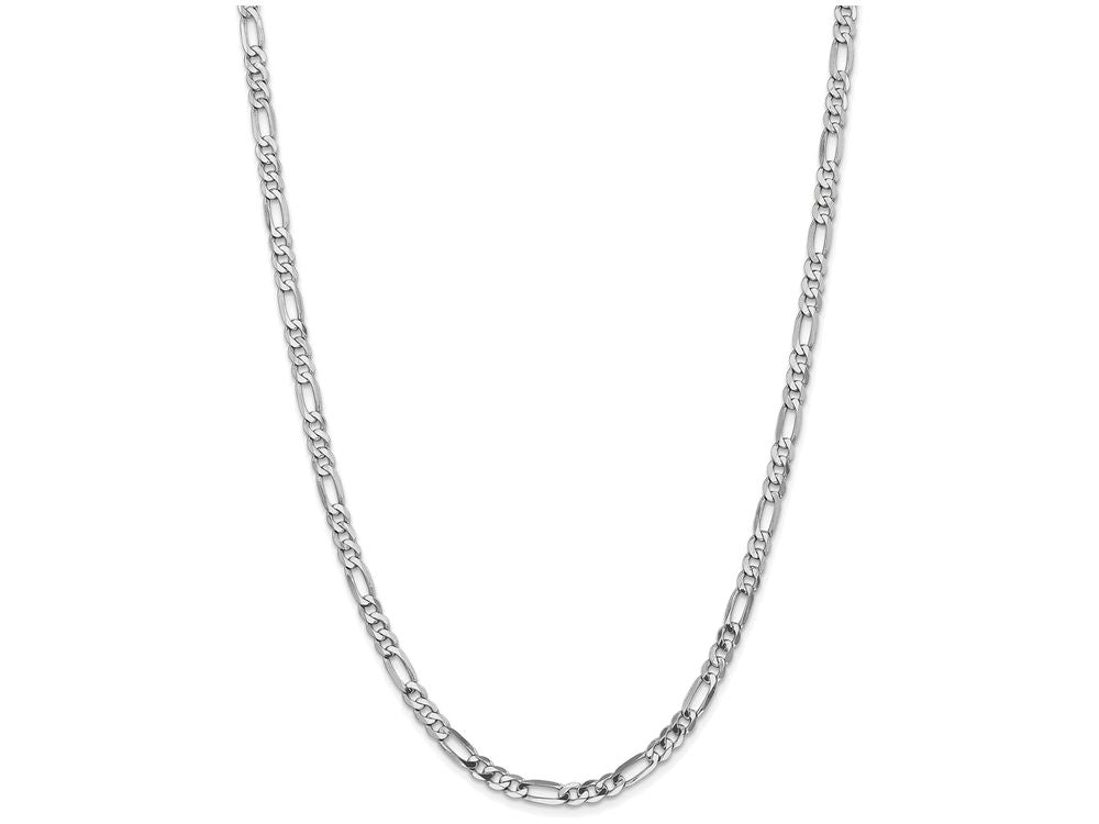 FJC Finejewelers 18 Inch 14k White Gold 5.0mm Flat Figaro Chain Necklace